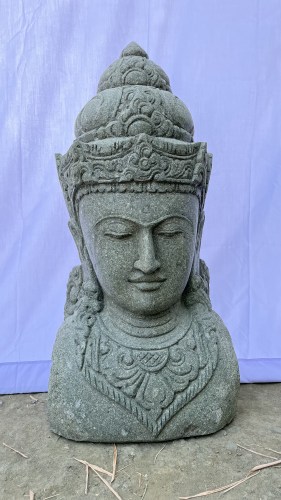 SHIVA BUST GREENSTONE 100 CM A FRONT